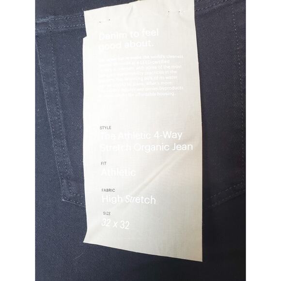 NEW Everlane Uniform Mens 32 "The Athletic 4-Way Stretch Organic Jeans" Black 32 - Picture 6 of 10